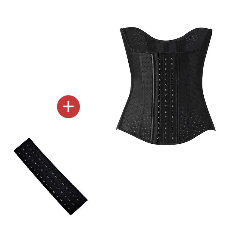  Waist Trainer for Women Corset  Body Shaper Girdle Trimmer with Steel Bones Extender