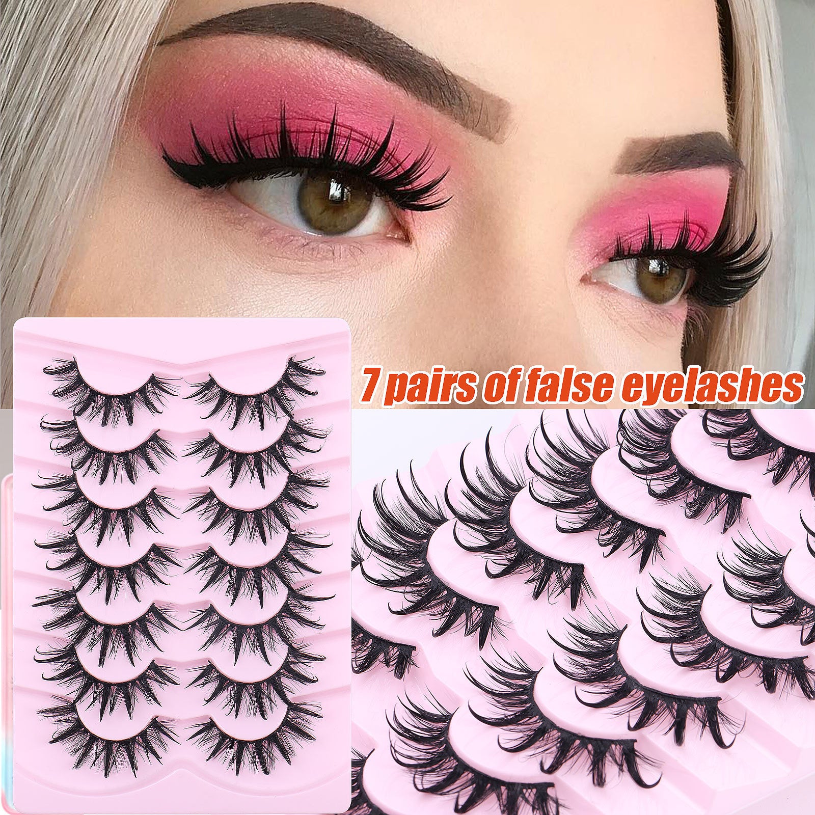 Beautiful Girl Manga - Clearly enlarged eyes false eyelashes 7 pcs