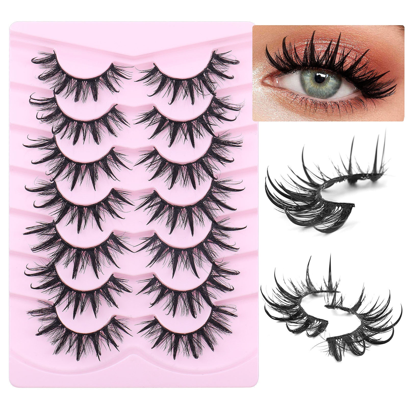 Beautiful Girl Manga - Clearly enlarged eyes false eyelashes 7 pcs