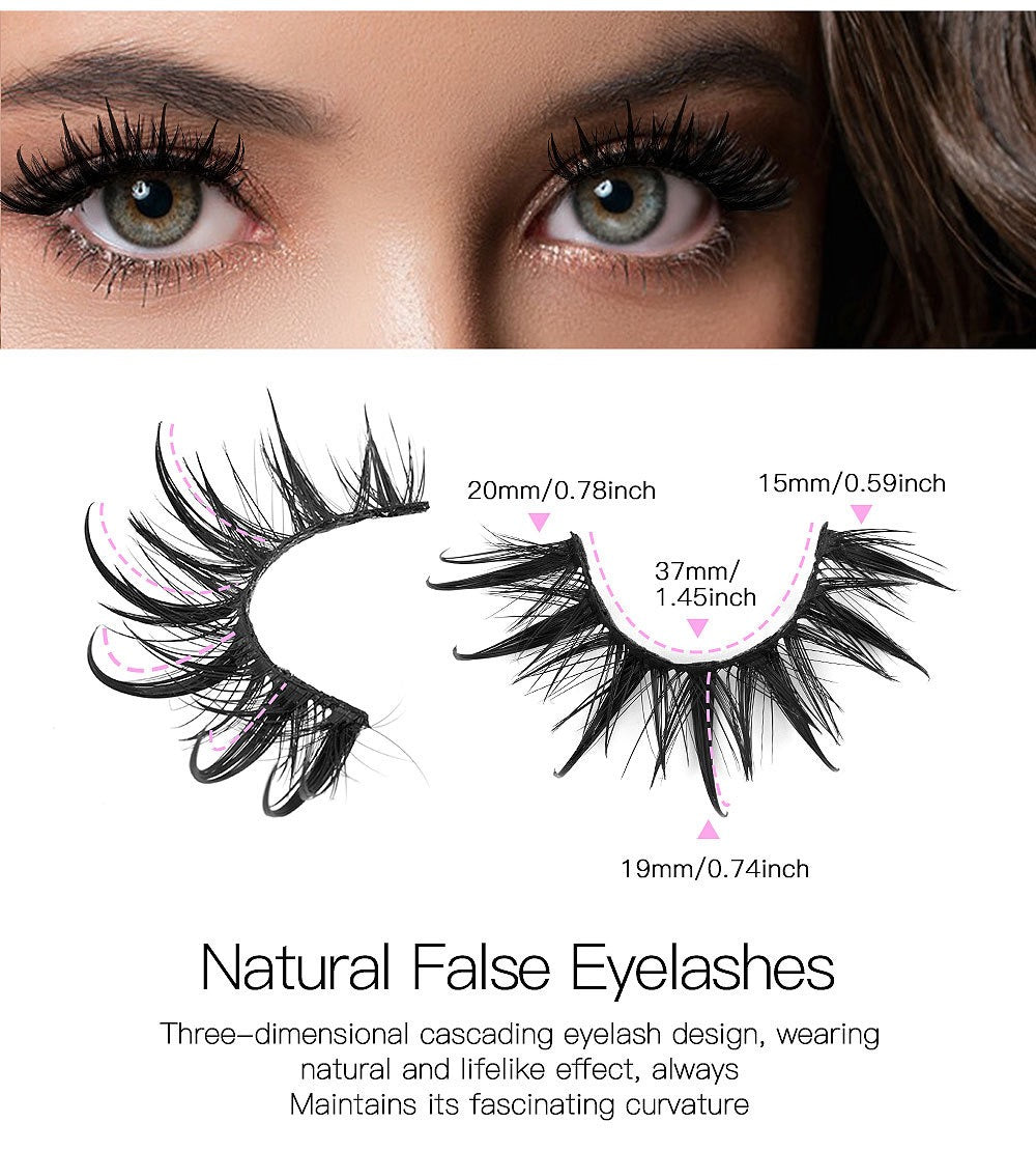 Beautiful Girl Manga - Clearly enlarged eyes false eyelashes 7 pcs