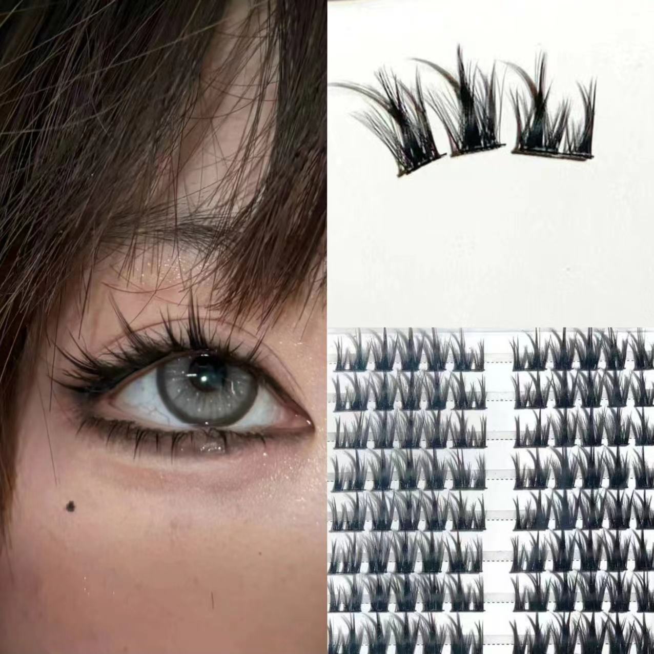 EM-01 Manga girly tufted eyelashes 10 rows