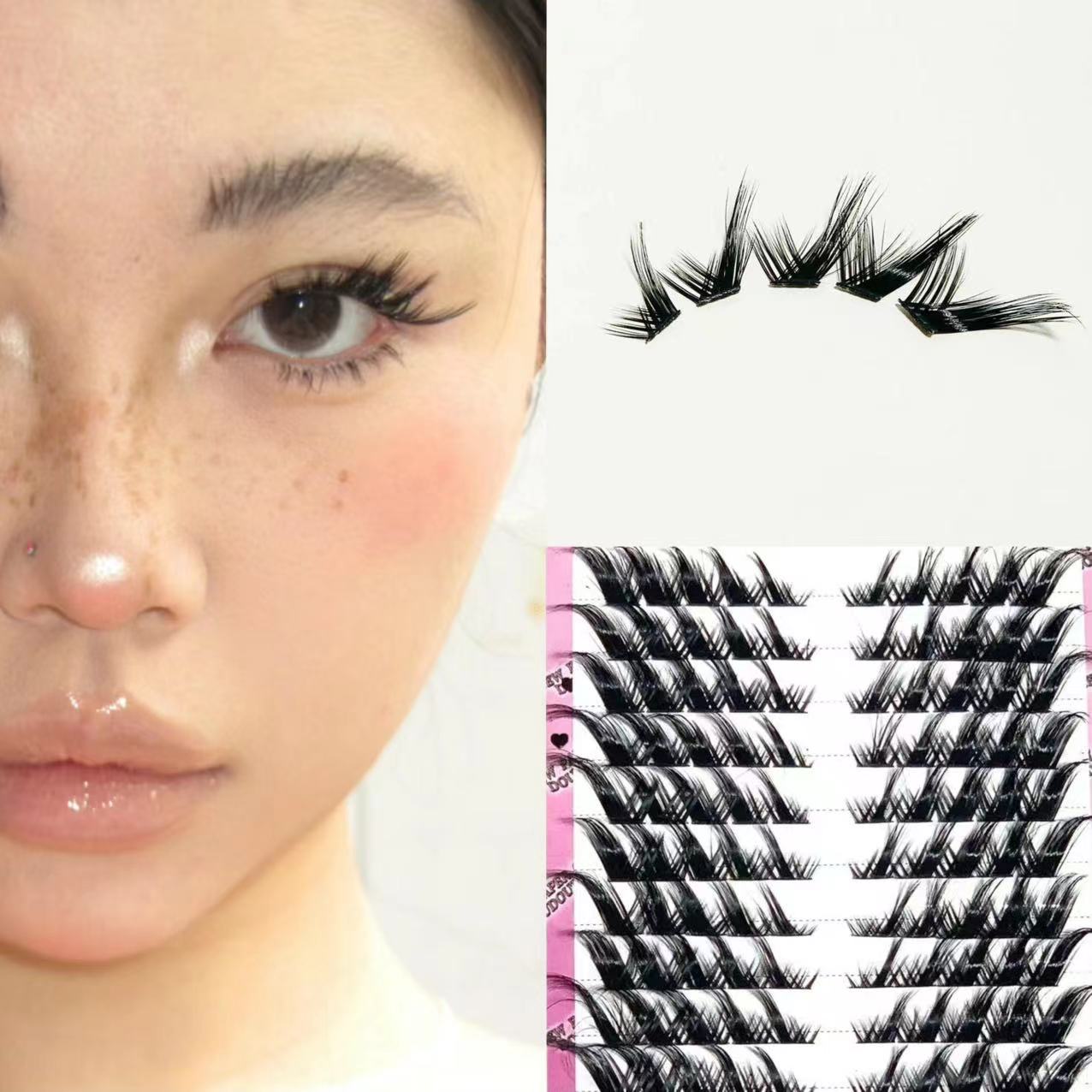 FOX1-5D segment fox eye false eyelashes 10 rows