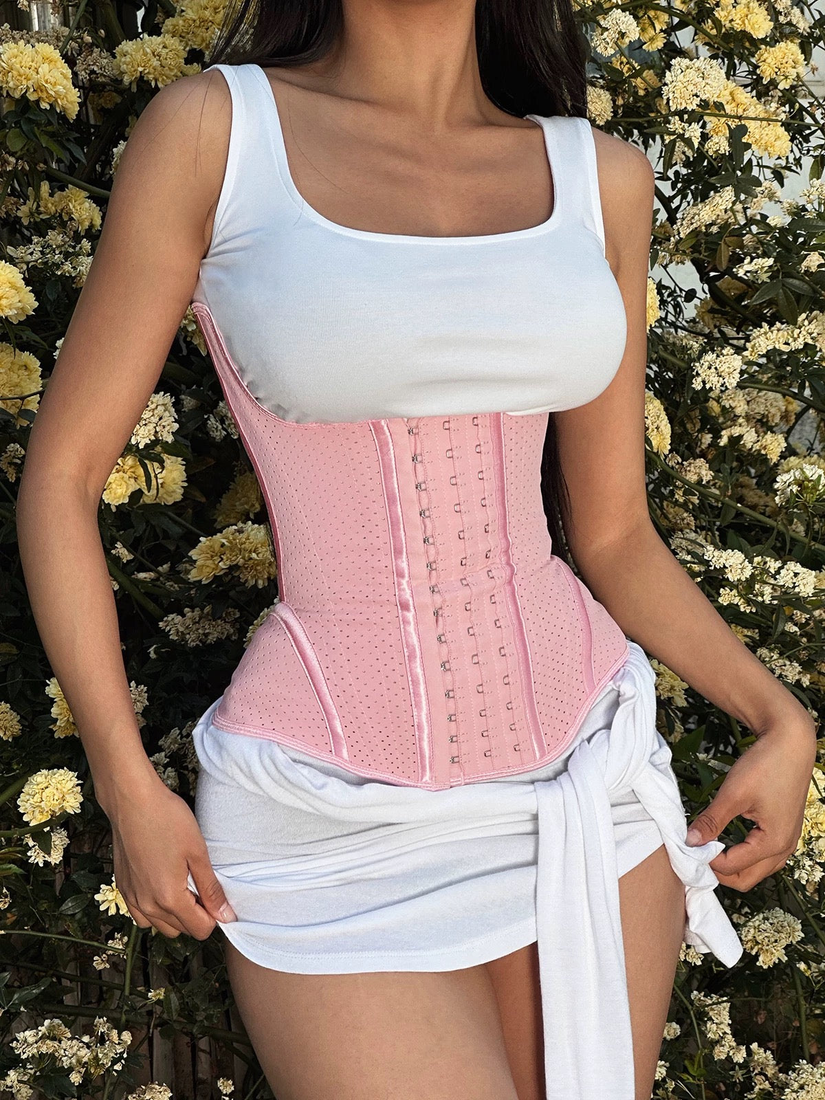  Waist Trainer for Women Corset  Body Shaper Girdle Trimmer with Steel Bones Extender